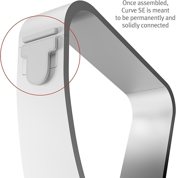 Twelve South Curve SE Ergonomic Aluminum Laptop and MacBook Stand with Anti-Slip Silicone to Prevent Scratching | Compatible with 11" to 17” laptops