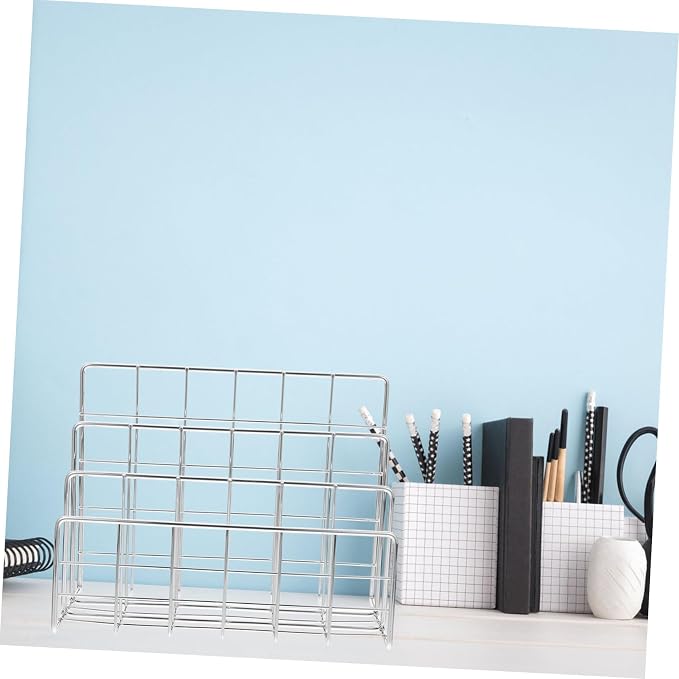 OSALADI Desktop Mail Sorter Organizer Multi Compartment File Holder for Home Office Chic Design for Papers Receipts Mail Keeps Workspace Tidy and Organized