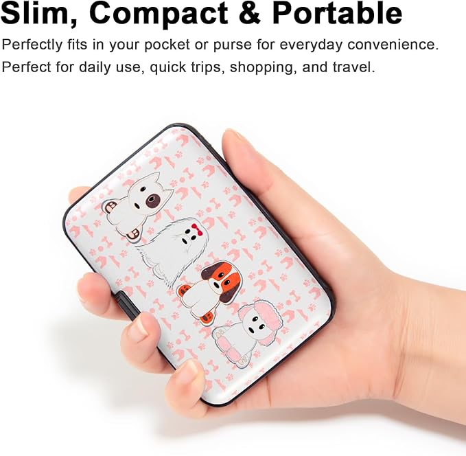 Credit Card Holder Small RFID Blocking Wallet Business Metal Slim Mini Aluminum Hard Case for Women Men