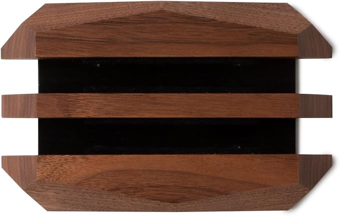 Oakywood Dual Laptop Dock, Vertical Laptop Stand Wood, Laptop Stand for Desk, Desk Organizer, Vertical Laptop Holder, Compatible with All MacBook Pro Air iPad, for 2 Device ??7,1x4,5x1,6?? Walnut