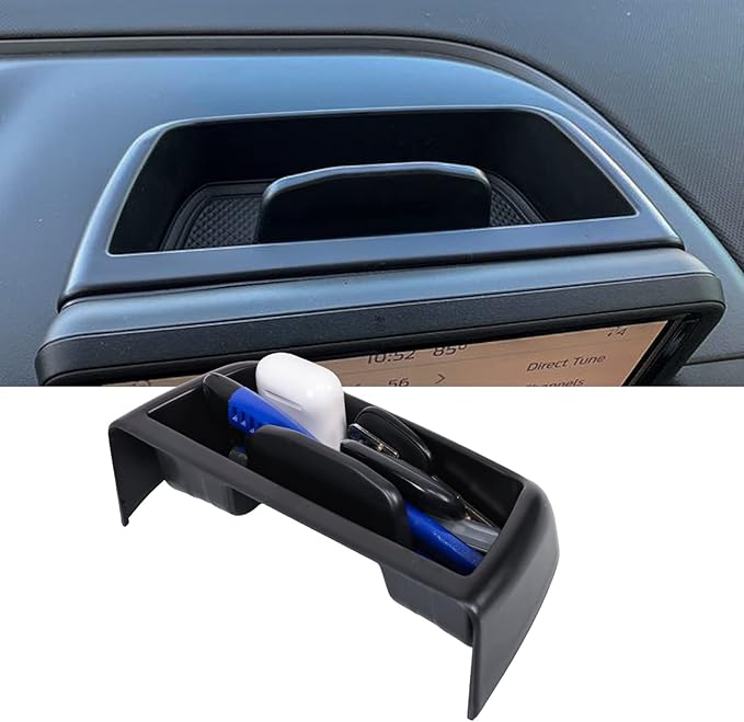 2PCS Center Console Dash Storage Tray and Armrest Secondary Storage Box Compatible with Ford Bronco Sport CX430 2021 2022 2023 2024 Center Console Organizer Insert Accessories