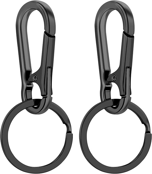 Metal Keychains for Women Men, Key Chain Ring Clip Holder Organizer for Home Car, Cut Keyring Accessories