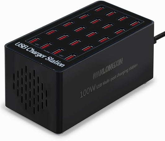 Charging Station, 100W 20Port USB Charging Station, Multiple USB Charger Station, Charging Station for Multiple Devices, Multi USB Charging Station, Chargers for Multiple Devices