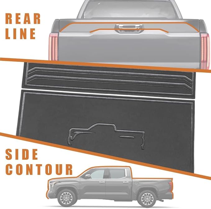TripleAliners for 2022 2023 2024 2025 2026 Tundra Center Console Leather Insert Storage Organizer Accessories with Trim Compatible with Toyota Tundra 2022-2026 SR SR5 Limited TRD PRO (Leather Black)