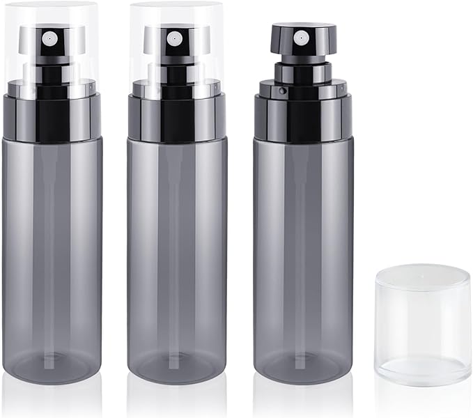3PCS 80ml Mini Spray Bottles for Travel, Refillable Small Spray Bottle Set for Perfume, Hair Mist, Face - TSA Approved Travel Size Atomizer
