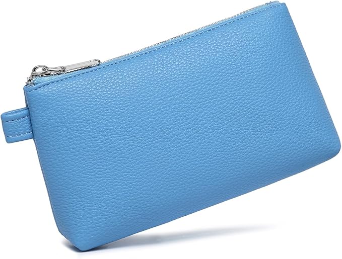 PU Leather Makeup Simple and Convenient Handbag Small Exquisite Storage Bag (PU/Gentian Blue)
