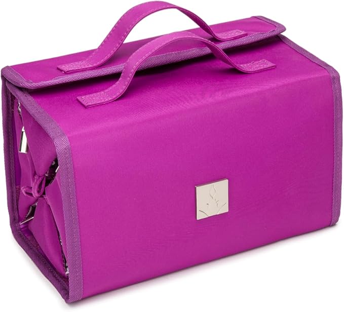 ROYALFAIR Roll Up Makeup Bag, Travel Toiletry Bag for Women with 4 Clear TSA Approved Pouches, Hanging Travel Organizer, Folding Cosmetic Bag for Men and Women