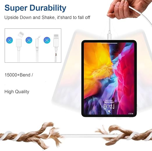 iPhone 15 Charger Block, 20W USB C Fast Charging Plug/6ft Type C to C Cable Cord Long for Apple iPhone 15 Plus/15 Pro Max,iPad Pro 12.9/11 inch 4/3/Air/Mini 6 Generation,Wall Power Adapter Cube Brick
