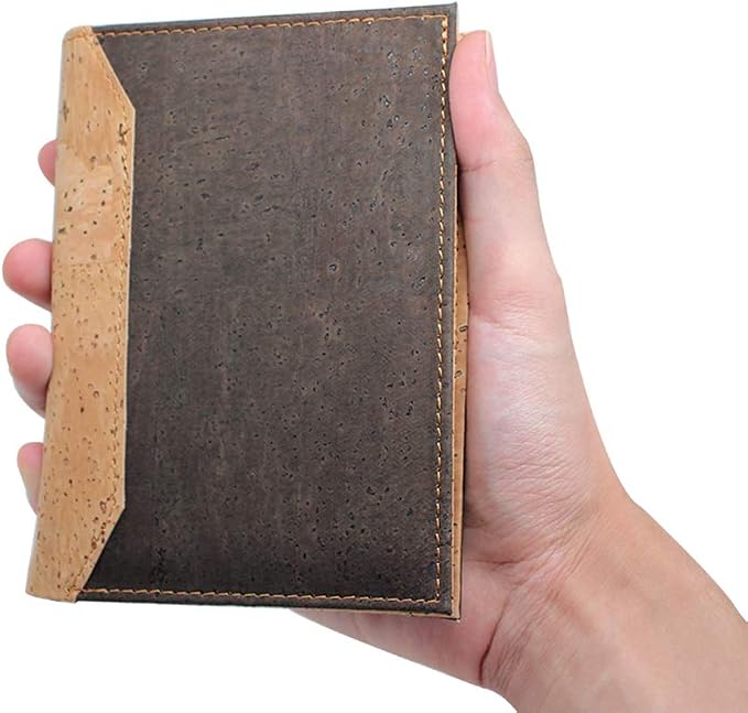 boshiho Passport Holder Wallet Cover RFID Blocking Vegan Cork Passport Case Travel Must Haves for Men Women (02-Cork)
