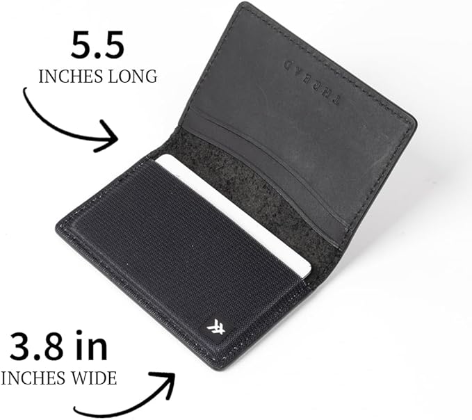 Thread Wallets RFID Blocking Slim Leather Bifold Wallet with Card Protection (Sanders)