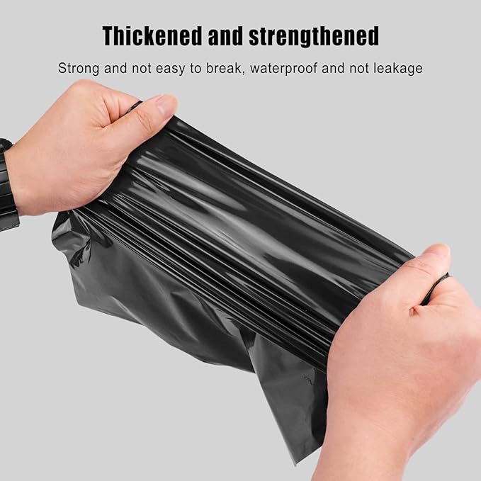 Car Trash Bags Disposable, 500 Pack Car Garbage Bag, Self Adhesive Vomit Bags, Trash Bag Automobiles for Cars, Kitchens, Bedrooms, Offices, During Travel and Camping (9.8 * 12.2 Inches)