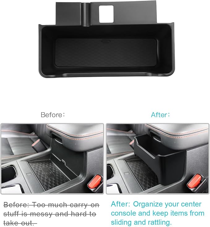 CDEFG for 2026 Nissan Frontier Center Console Organizer Tray for 2022-2025 2026 Nissan Frontier (S/SV/Pro-X/Pro-4X/SL) Accessories Middle Console Armrest Hanging Storage Box