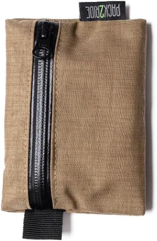 PACK2RIDE Karman Zipper Pouch - Lightweight, Flexible, Water and Abrasion Resistant Compact Zip Pouch Wallet for Women & Men, Multi-Purpose Holder for Cards, Cash, and Essentials