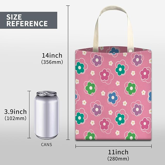 Car Trash Can, Cute Car Trash Bag, Hanging Car Organizer and Storage Bag, Trash Bin for Car Accessories, Vehicle, Travelling, Camping Pink Cute Flowers
