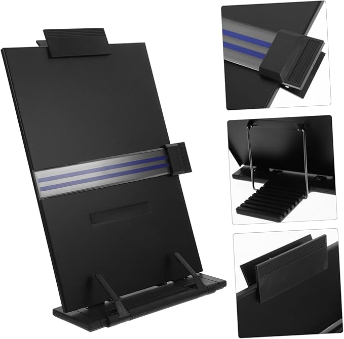 Document Stand Copy Holder Paper Holder for Typing Desk Organizer Book Display and Design