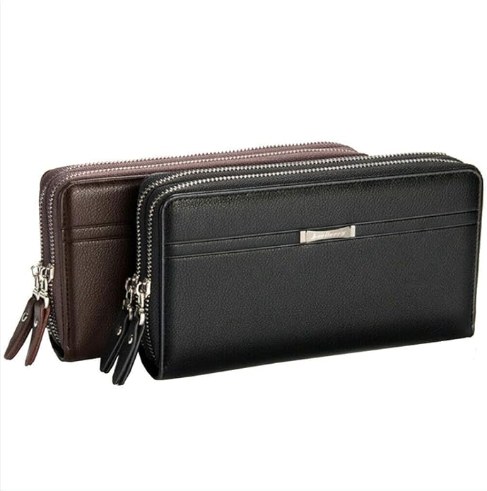 Hebetag Leather Clutch Purse Wallet for Men Organizer Holder Wrist Bag | Organizer, Holder