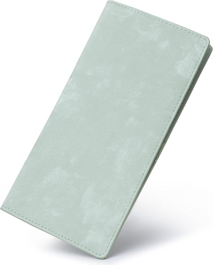 Bveyzi Ultra Slim Thin Leather RFID Blocking Credit Card Holder Bifold Clutch Wallets for Women