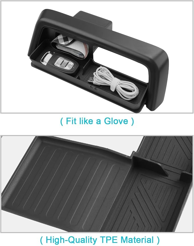 CDEFG 2Pcs for 2026 Honda Passport Center Console Organizer for 2026 Honda Passport Accessories Middle Console Drawer Storage Box Armrest Insert Tray