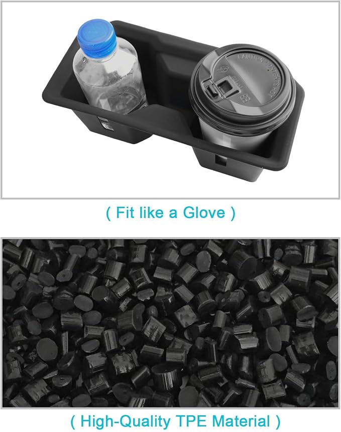 CDEFG 2Pcs for 2026 Toyota RAV4 Center Console Organizer for 2026 Toyota RAV4/ 2026 Toyota RAV4 Hybrid Accessories Middle Console Organizer Armrest Storage Box & Cup Holder