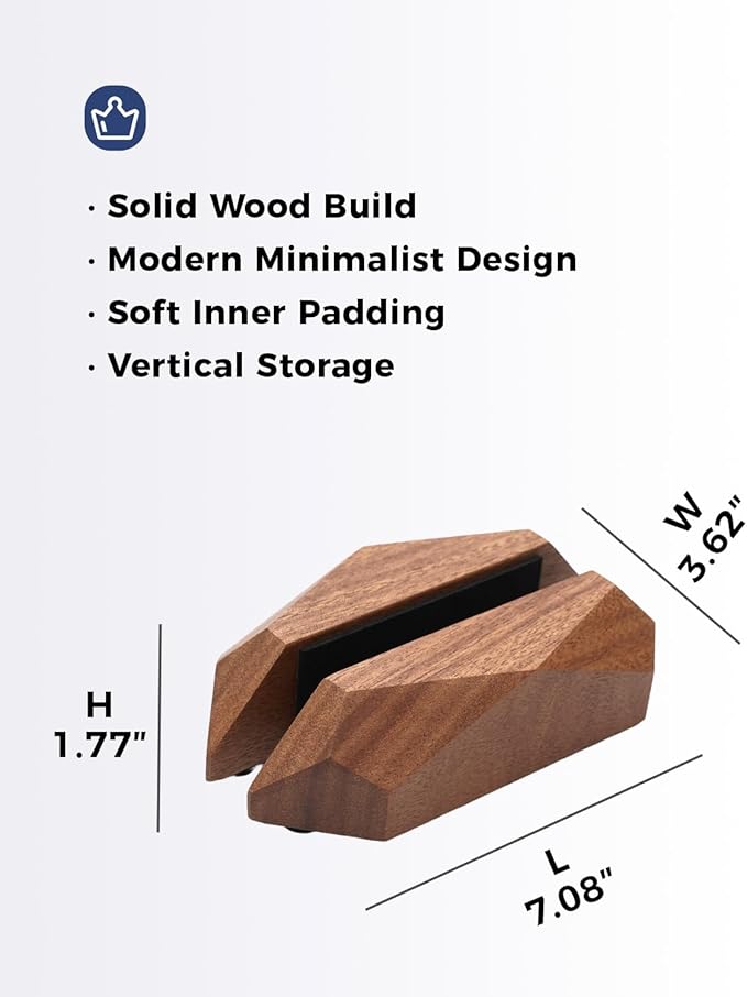 Adjustable Vertical Laptop Stand, MacBook Holder with Wood, Wooden Laptop Stand, Vertical Laptop Holder for Desk, Width Adjustable Dock Fits All MacBook/Surface Pro