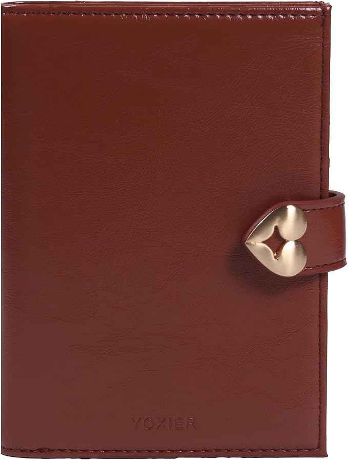 YOXIER Passport-Holder-for-Travel-Women-Men Brown，lLarge capacity Passports Holders TravelCover Wallet Passport with Pen Holder