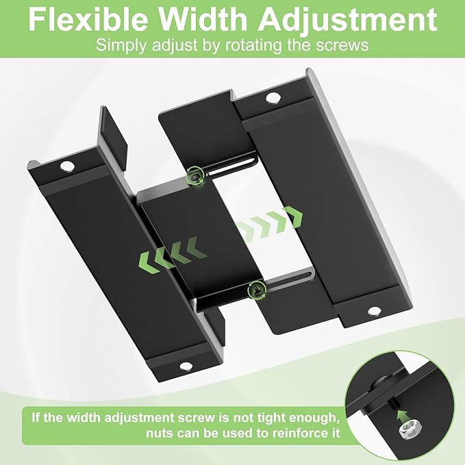 Universal Mini PC Desk Stand for Dell HP Lenovo Adjustable Vertical Desk Stand for Dell OptiPlex MFF 7050 7060 Lenovo ThinkCentre M910Q M700 HP EliteDesk 800 Mini PC Desk Mount Holder