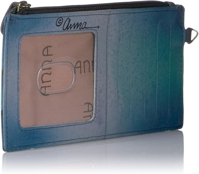 Anna by Anuschka Women's Hand Painted Genuine Leather Organizer Wallet | Hand Painted