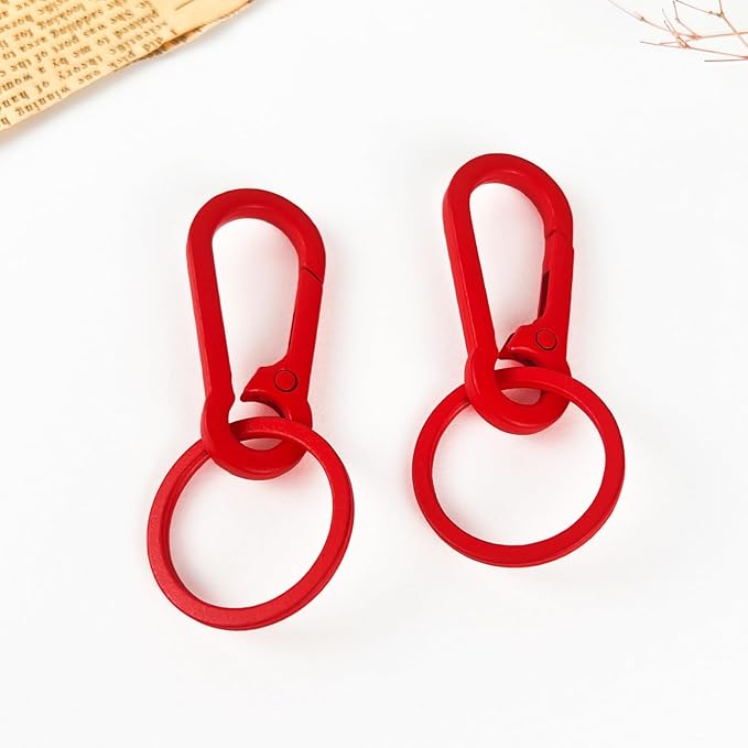 Metal Keychains for Women Men, Key Chain Ring Clip Holder Organizer for Home Car, Cut Keyring Accessories