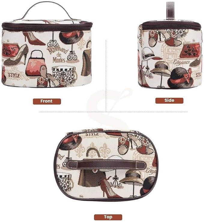 Signare Womens Vanity Bag/Toiletry Case/Make-Up Case, Available in 14 Designs