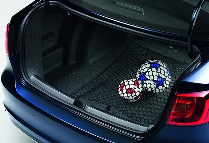 Trunk Organizer Cargo Net for Volkswagen Jetta 1999-2023– Floor Style Cargo Net for Sedan - Premium Mesh Elastic Car Trunk Organizer Vehicle Carrier Storage - Compatible with VW Jetta