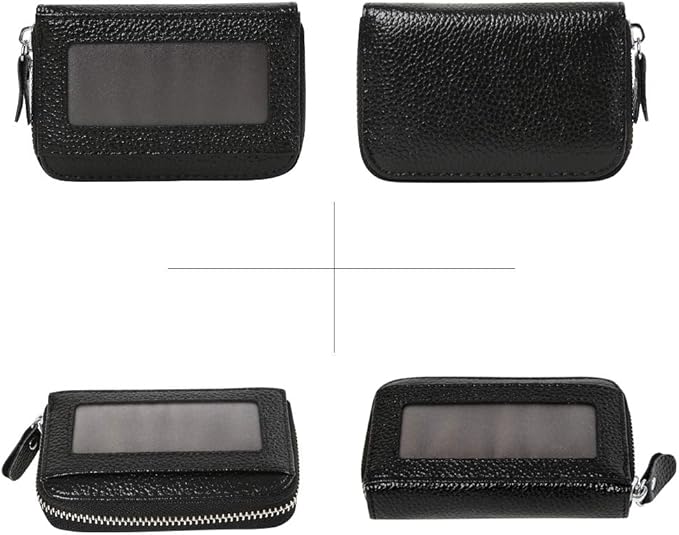Women's RFID Blocking 12 Slots Credit Card Holder Leather Accordion Wallet