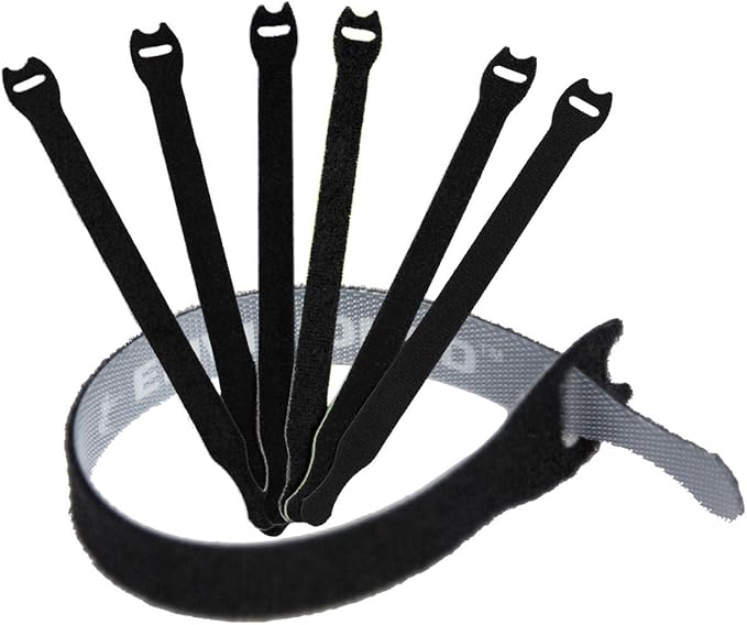 Mini Cable Clips 3M Adhesive, Multipurpose Cord and Wire Organizer for Cable Management 3/4" x 1/2" - 100 Pack Bundled with 10 Bonus Reusable Cable Ties (Black)