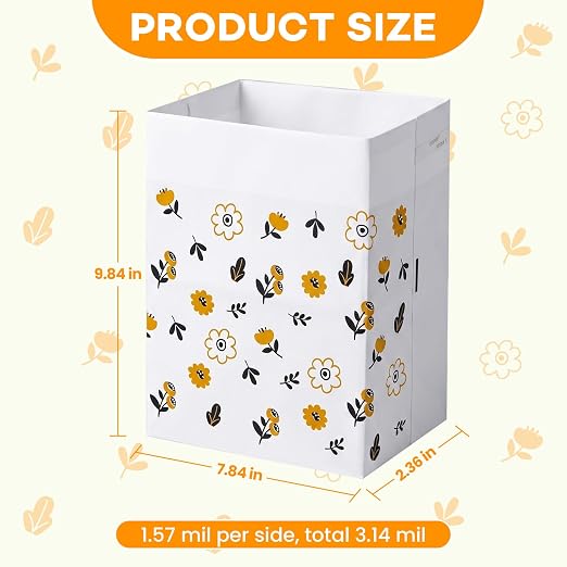 30 Pcs Disposable Car Trash Bags, Seal Disposable Car Garbage Bin Bags, Stick On Car Trash Bin for SUV Truck, RV Travel, Camping, Bedroom, Study Room, Office