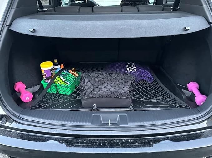 Rear Trunk Organizer Cargo Net for Honda HR-V 2016-2025 – Floor Style Cargo Net for SUV – Premium Mesh Elastic Car Trunk Organizer Vehicle Carrier Storage – Compatible with HR-V