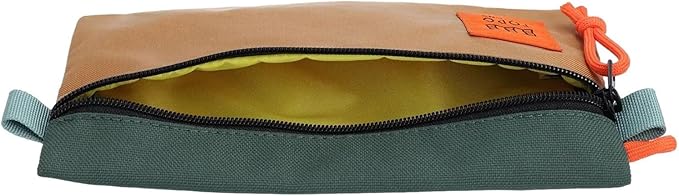Topo Designs Accessory Bags, Travel Organizer Accessories for Smaller Items, Durable Storage Pouch, 3 Sizes, Fully Lined Pack Cloth (Small, Olive/Olive)