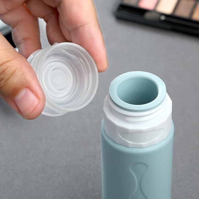 Gemice Travel Bottles for Toiletries, Tsa Approved, Travel Size Containers, BPA Free Leak Proof Tubs Refillable Liquid Accessories for Cometic Shampoo and Lotion Soap