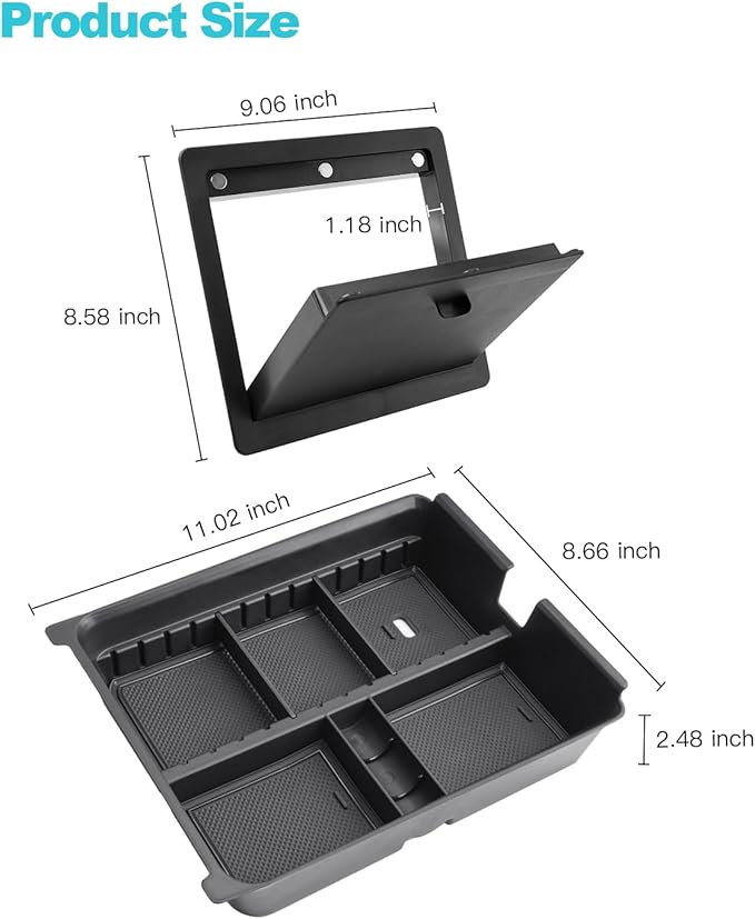CDEFG Center Console Organizer for 2026 Honda Passport (RTL/TrailSport Elite/TrailSport) Accessories, 2026 Honda Passport Middle Console Organizer Armrest Storage Box