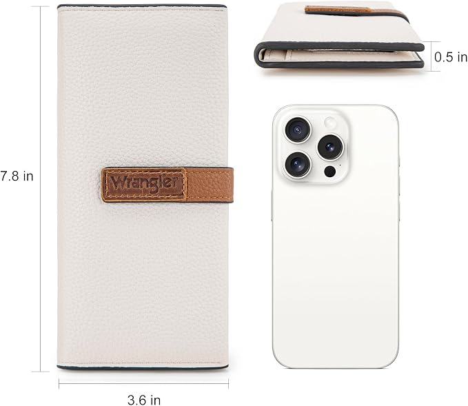 Montana West X Wrangler Wallets Women RFID Blocking Bifold Wallets, Card Cases & Money Organizers Clutch Wallet