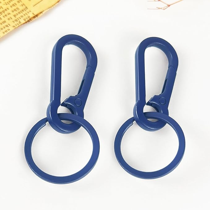 Metal Keychains for Women Men, Key Chain Ring Clip Holder Organizer for Home Car, Cut Keyring Accessories