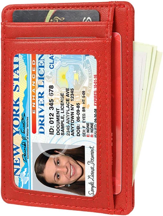 GH GOLD HORSE Slim RFID Blocking Card Holder Minimalist Leather Front Pocket Wallet for Women | Slim