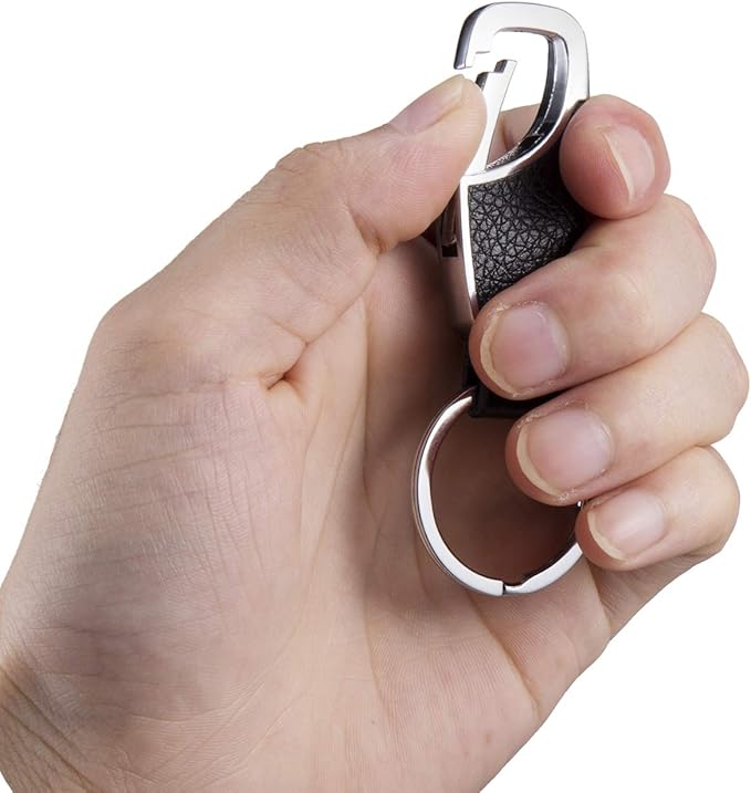 BAKUN Premium Handmade Car Leather Valet Keychain Key Organizer For Men Women, Home Key Chain Key Ring Key Holder