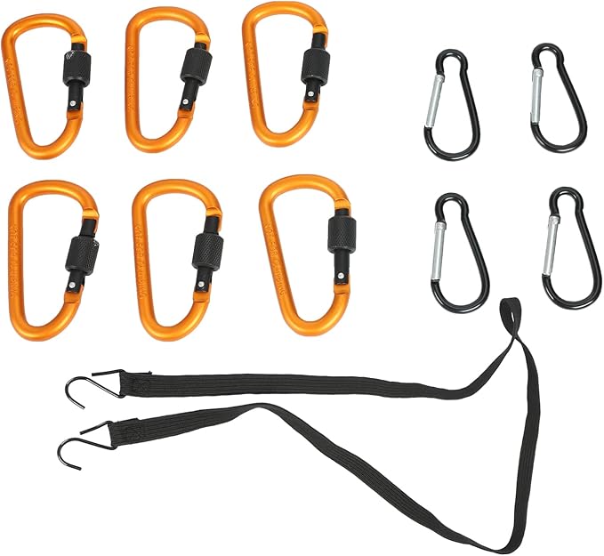 Cargo Net for Pickup Truck Bed 2 X 3 Foot Stretches to 4 X 6 ft, Heavy Duty Truck Bed Net with 3”x3” Small Mesh & 10pcs Carabiners Hooks Compatible with Ford, Dodge RAM, Chevy, Toyota