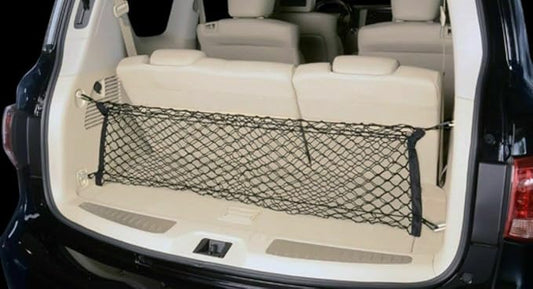 Rear Trunk Organizer Cargo Net for Nissan Armada 2005–2025 – Envelope Style Cargo Net for SUV – Premium Mesh Car Trunk Organizer Vehicle Carrier Storage – Compatible with Armada