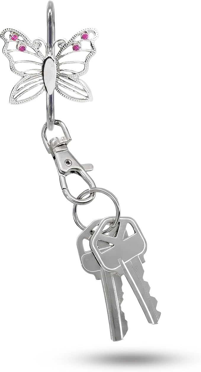 Women’s Bag Charm Key Finder, Car Keychain Hook, Cute Purse Organizer & Tote Bag Accessories, Gifts for Mom - Original