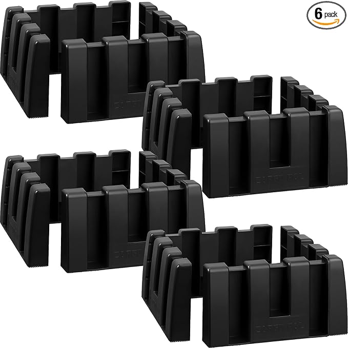 6 Pack Car Trunk Organizer Blocks for Back of SUV Multipurpose Car Storage Organizer Blocks Trunk Divider Available to Wool Carpet for Truck SUV Van Cargo