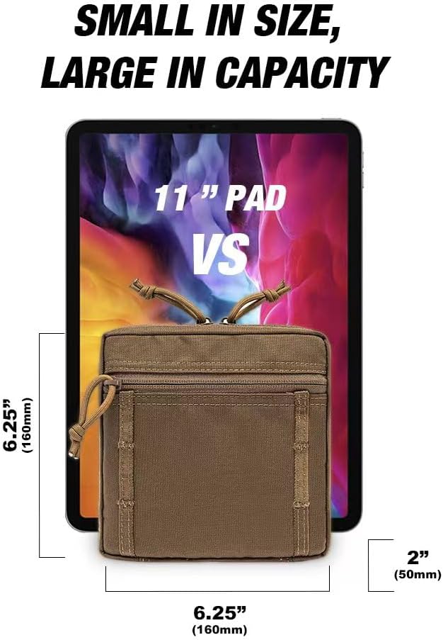 TSPRO Tactical Admin Pouch Compact EDC Utility Gadget Gear Pouches Portable Kit Organizer Storage Accessory for Bags