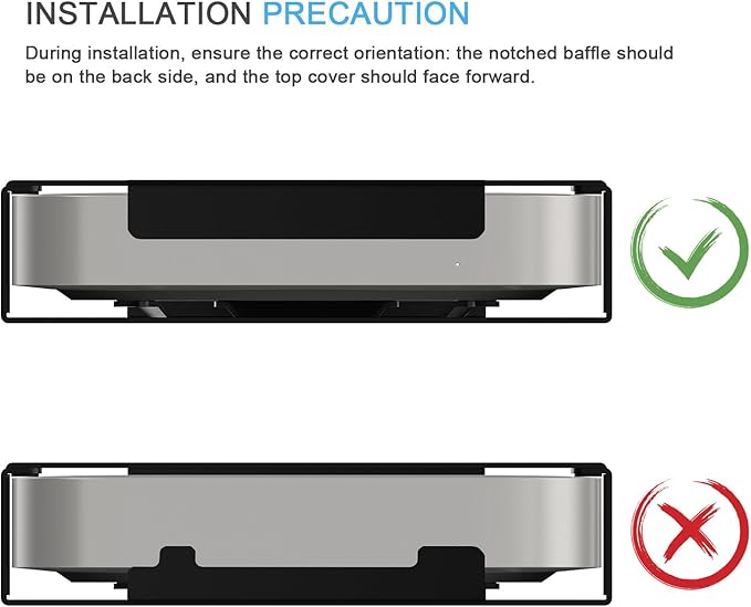 IFCASE Aluminum Material Behind Monitor, Monitor Arm VESA Mount for Mac mini 2010 to 2023 M2 Pro (Black)