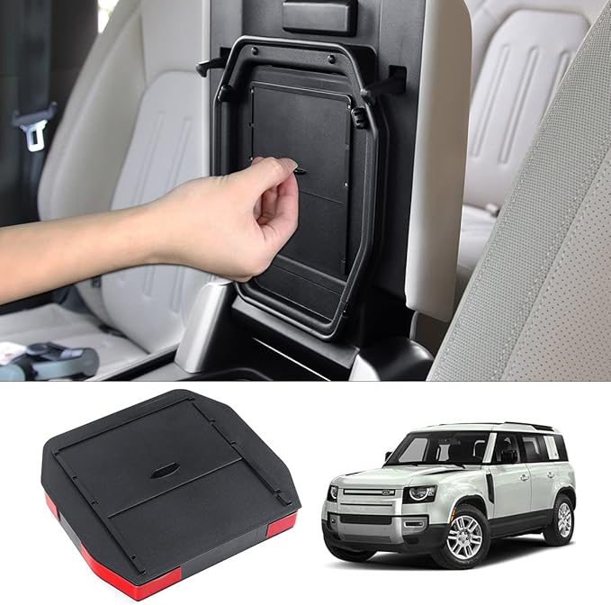 Karltys Center Console Hidden Organizer for Land Rover Defender Accessories Defender 90 110 130 2020-2025 2026 Armrest Hidden Storage Box Compartment
