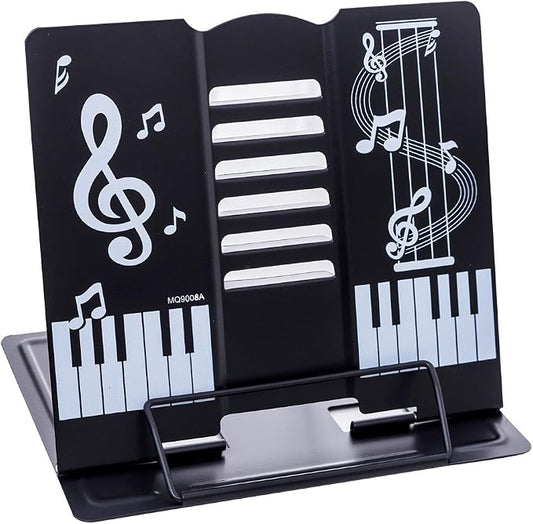 Book Stand 68 Angle Adjustable and Portable Reading Stand Tablet/Cookbook/Textbook/Sheet Music/Tablature/Painting/Book Stand Document Holder - Black