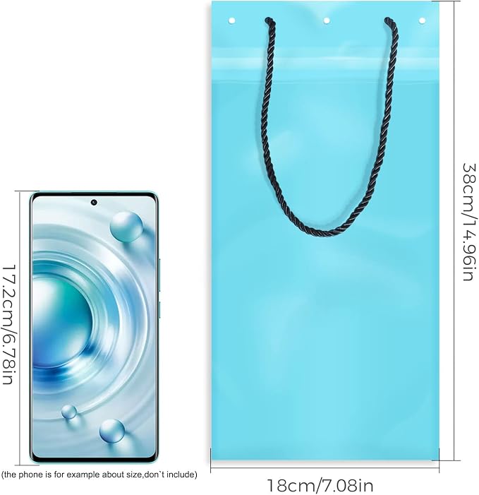 Hanging Disposable Stick-On Recyclable Car Garbage Bags, Vomit Bags for Car, Kitchen, Bedroom, Study Room, Travel, Camping, Office Space, Pack of 100